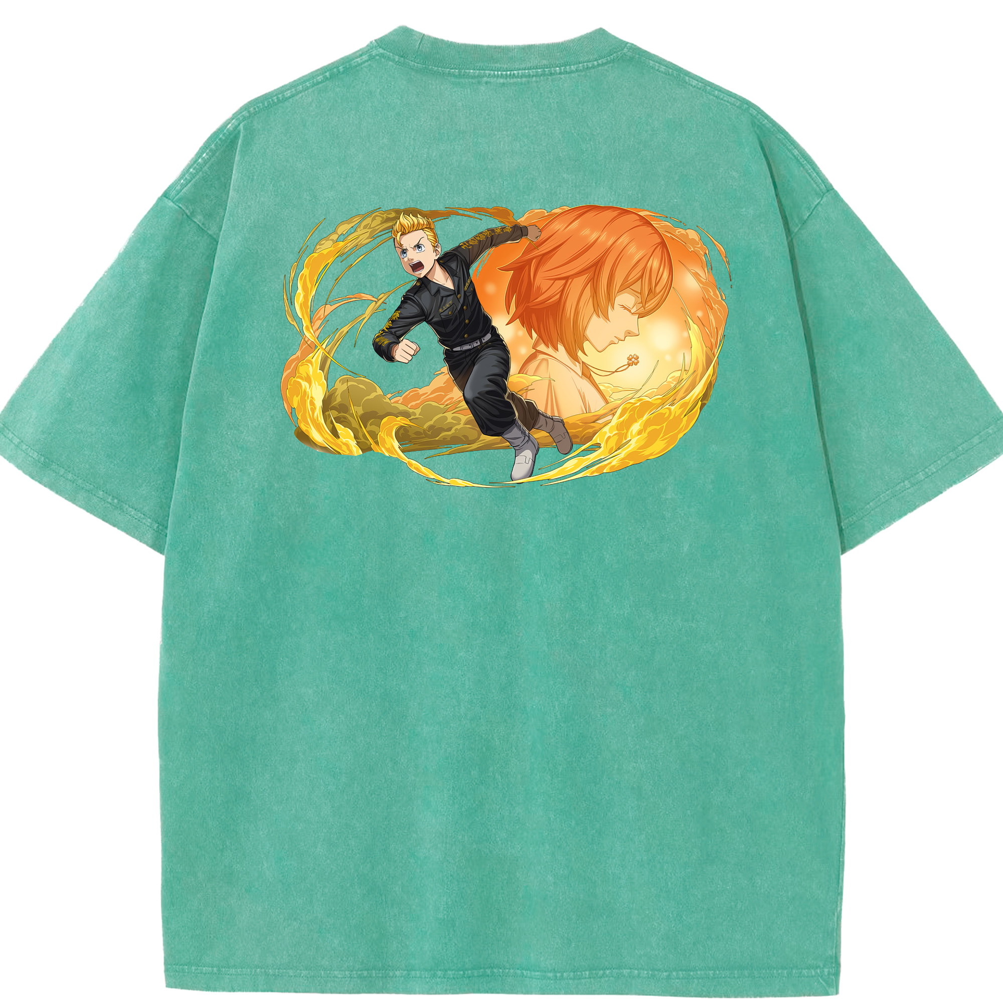 （画像用） 東京リベンジャーズ Tokyo Revengers 綿100% ヴィンテージ風 半袖Tシャツ（背面プリント）